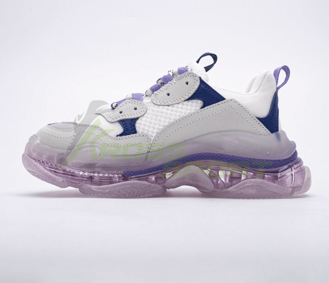  Balenciaga Triple S Clear Sole White/Blue